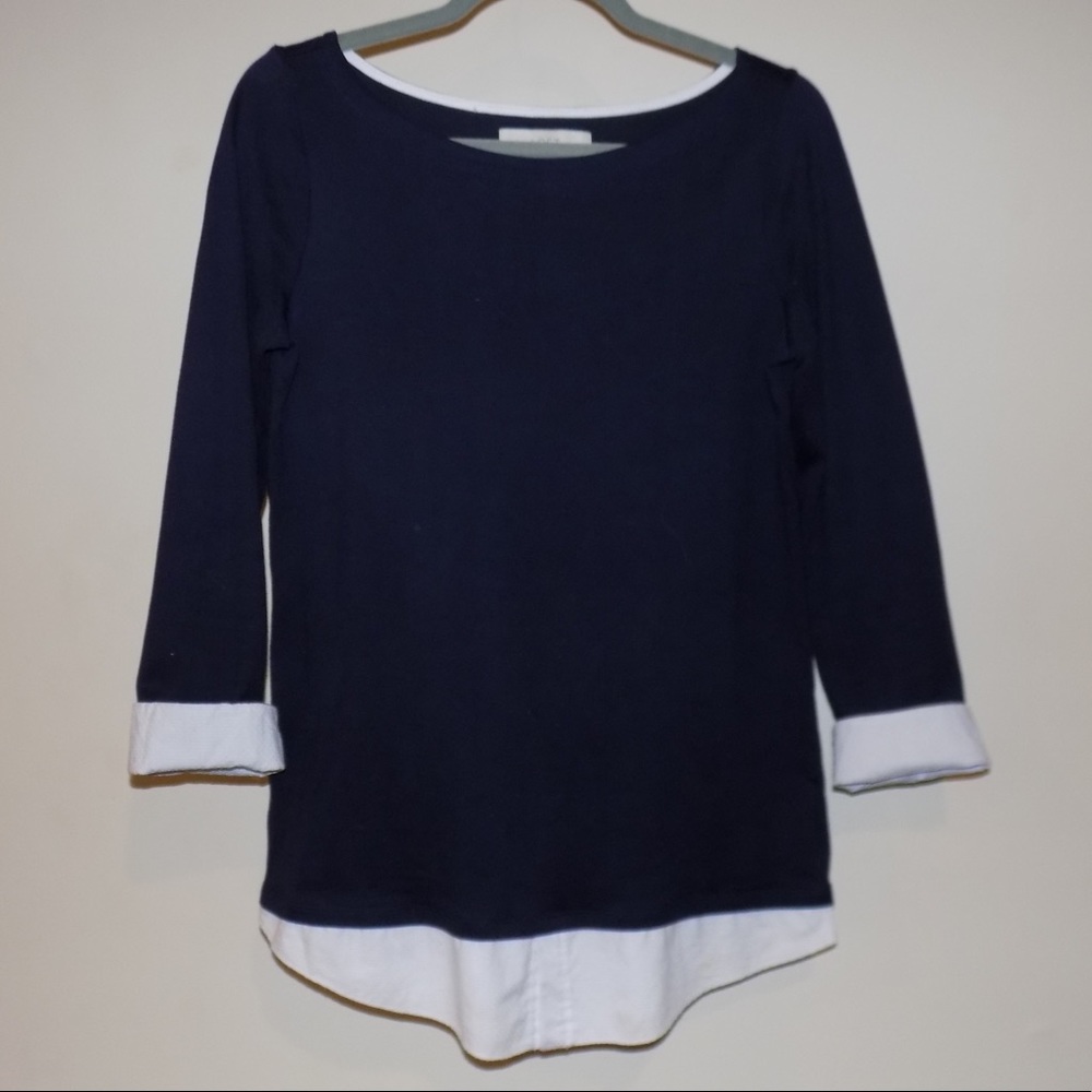 Loft long sleeve layered tunic